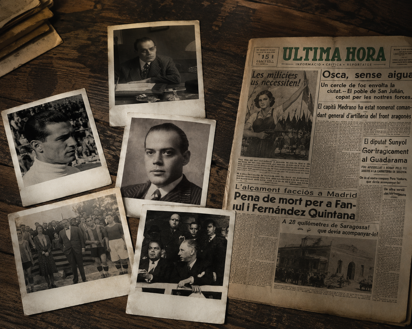 Fotografies i premsa de 1936 sobre Josep Sunyol